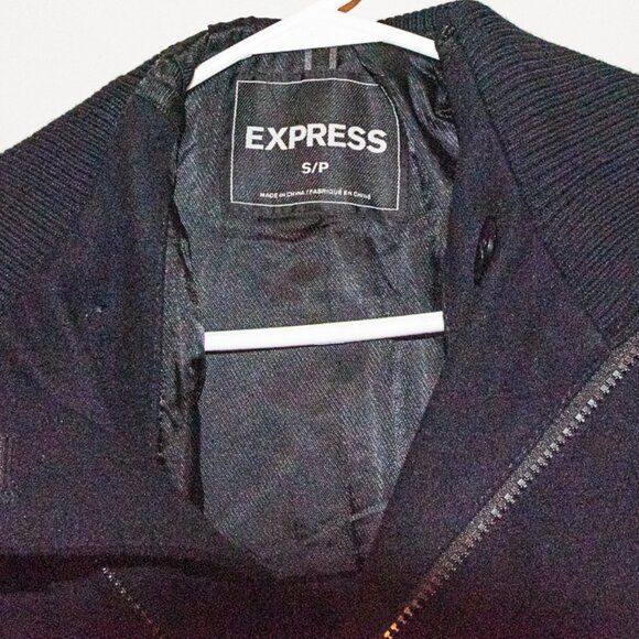 Express Pea Coat Navy Blue Mens Small P - Picture 4 of 5